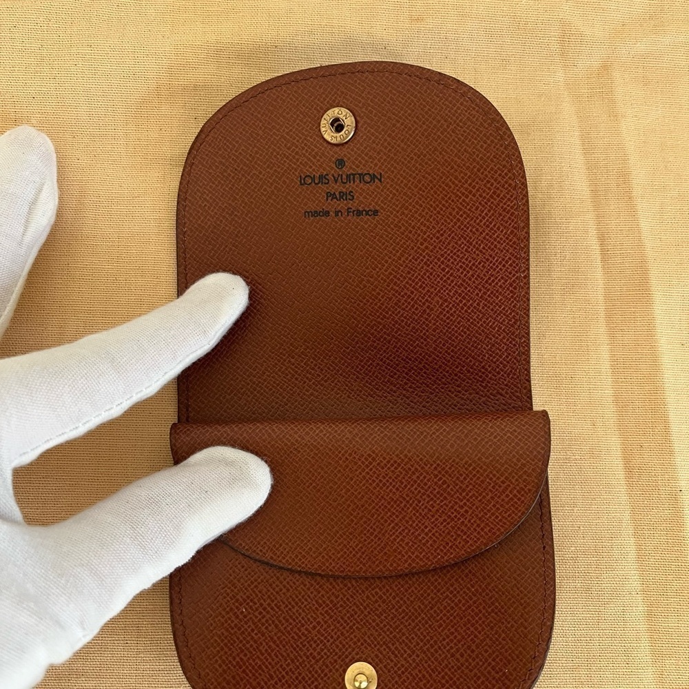 Vintage Louis Vuitton Monogram Coin Purse Wallet Porte Monnaie Gusset 1993 - Picture 13 of 17